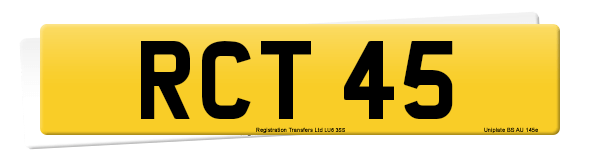 Registration number RCT 45